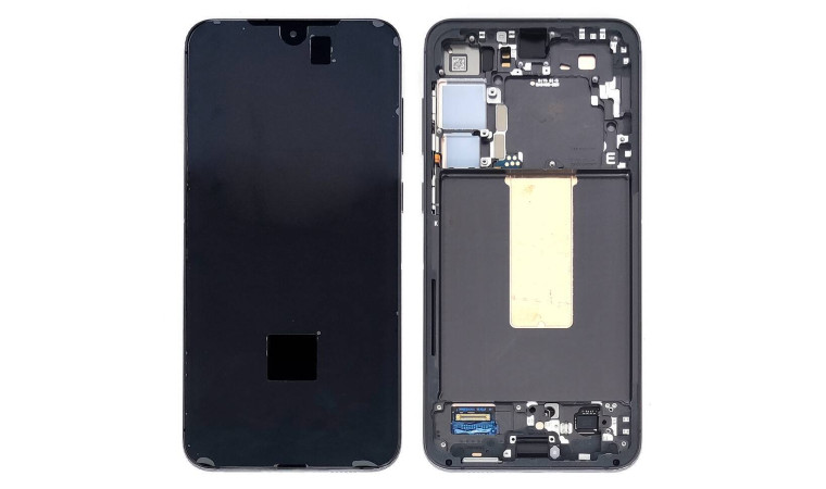 Дисплей для Samsung S916B Galaxy S23 Plus Black в сборе с тачскрином + рамка, 100%