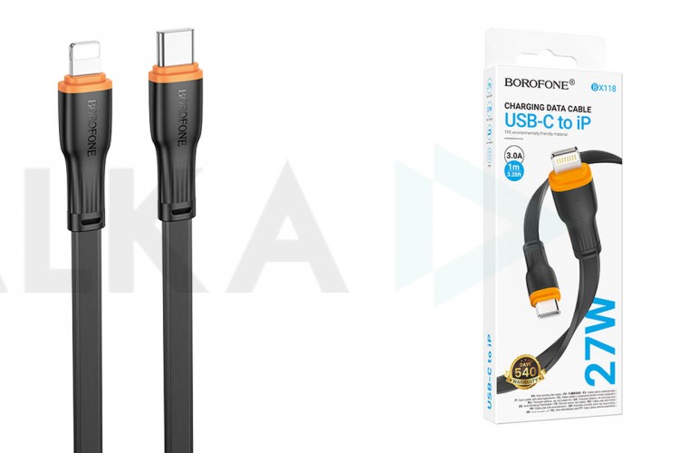 Кабель USB Type-C - Lightning BX118 Esplendido (черный)