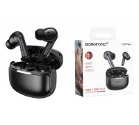 Наушники вакуумные беспроводные BOROFONE FQ9 Plus Peaceful ANC+ENC шумоподавлением (черный)