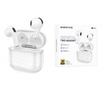 Наушники вакуумные беспроводные BOROFONE BW85 Smart (белый)