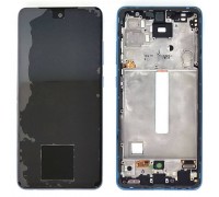 Дисплей для Samsung A525F Galaxy A52 Blue в сборе с тачскрином + рамка 100%
