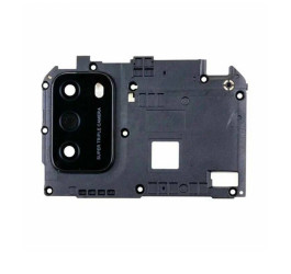 Стекло камеры для Xiaomi Poco M3 (M2010J19CG) + рамка (черный)