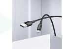 Кабель USB - MicroUSB BOROFONE BX54 2,4A (черный) 1м (в оплетке)