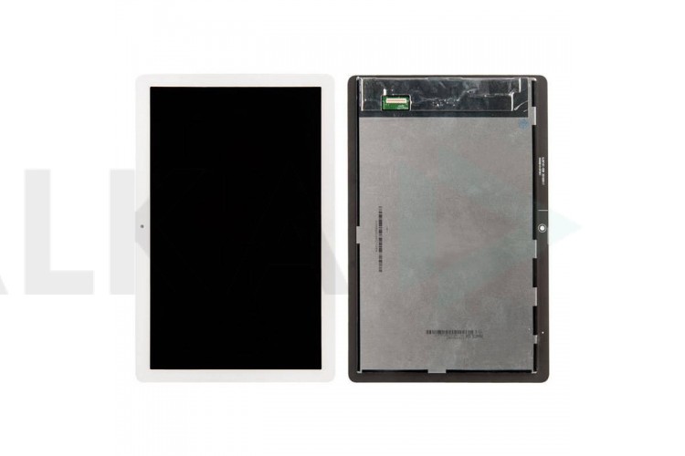 Дисплей для Huawei MediaPad T5-10/ Honor Pad 5 в сборе с тачскрином (белый) (с отверстием под кнопку Home)