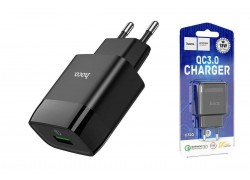 Сетевое зарядное устройство USB USB HOCO C72Q Glorious single port QC3.0 (черный)
