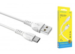 Кабель USB - USB Type-C BOROFONE BX51, 3A (белый) 1м