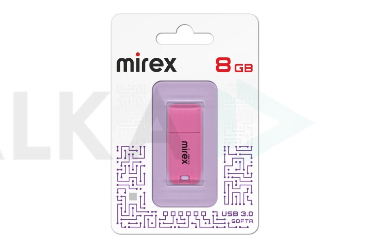 Флешка USB 3.0 Mirex SOFTA PINK 8GB (ecopack)