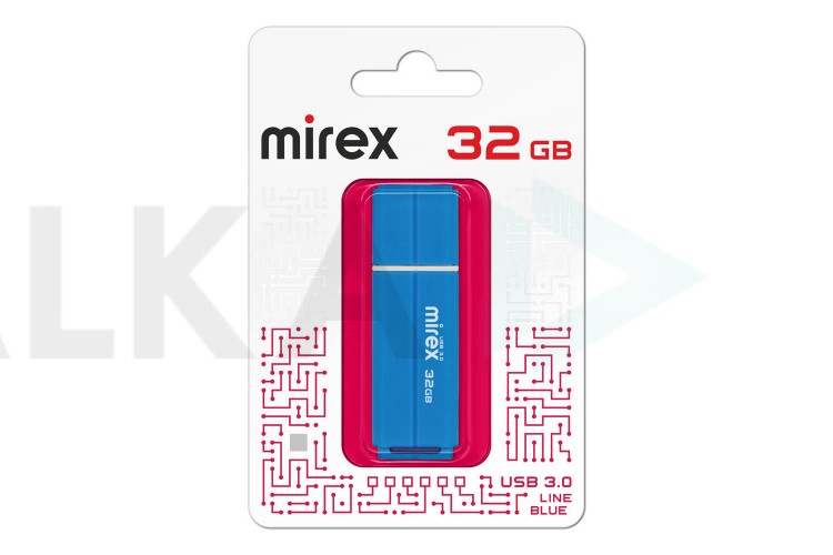 Флешка USB 3.0 Mirex LINE BLUE 32GB (ecopack)