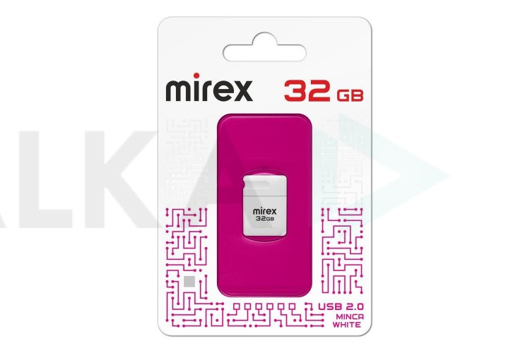 Флешка USB 3.0 Mirex MINCA WHITE 32GB (ecopack)