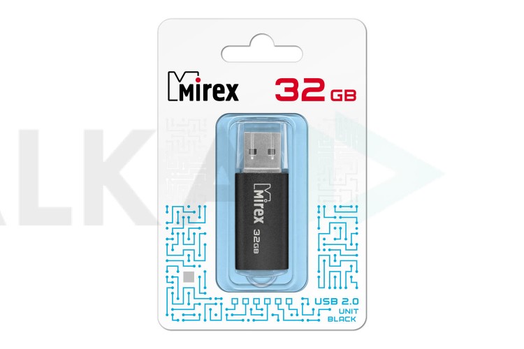 Флешка USB 3.0 Mirex UNIT BLACK 32GB (ecopack)