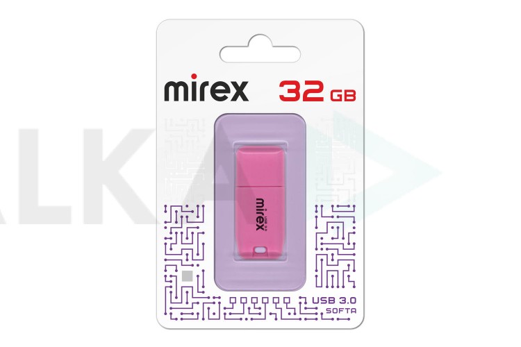 Флешка USB 3.0 Mirex SOFTA PINK 32GB (ecopack)