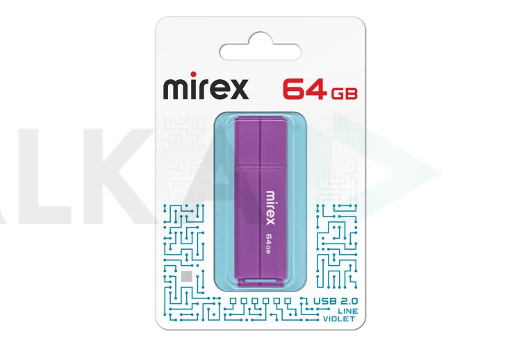 Флешка USB 3.0 Mirex LINE BLUE 64GB (ecopack)