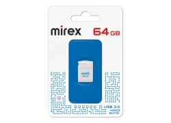 Флешка USB 3.0 Mirex MINCA WHITE 64GB (ecopack)