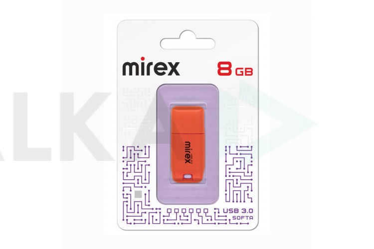 Флешка USB 3.0 Mirex SOFTA ORANGE 64GB (ecopack)