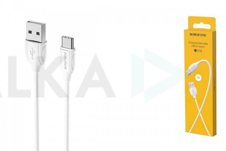 Кабель USB - USB Type-C BOROFONE BX19, 2A (белый) 1м