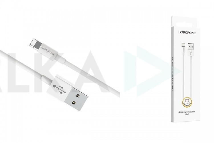 Кабель USB - Lightning BOROFONE BX22, 2,4A (белый) 1м