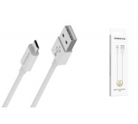 Кабель USB - MicroUSB BOROFONE BX22 2A (белый) 1м