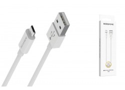 Кабель USB - MicroUSB BOROFONE BX22 2A (белый) 1м