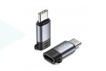 Переходник OTG XO NB263A Apple Female to Type-c Male 27W Fast Charger Tranish