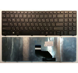 Клавиатура для ноутбука MSI CR640, CX640, A6400 / DNS 0123259, 0123308, 0123974, A15HE, A15HC, A17HC, черная, с рамкой