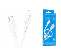 Кабель USB Type-C - Lightning BOROFONE BX70 PD (белый) 1м