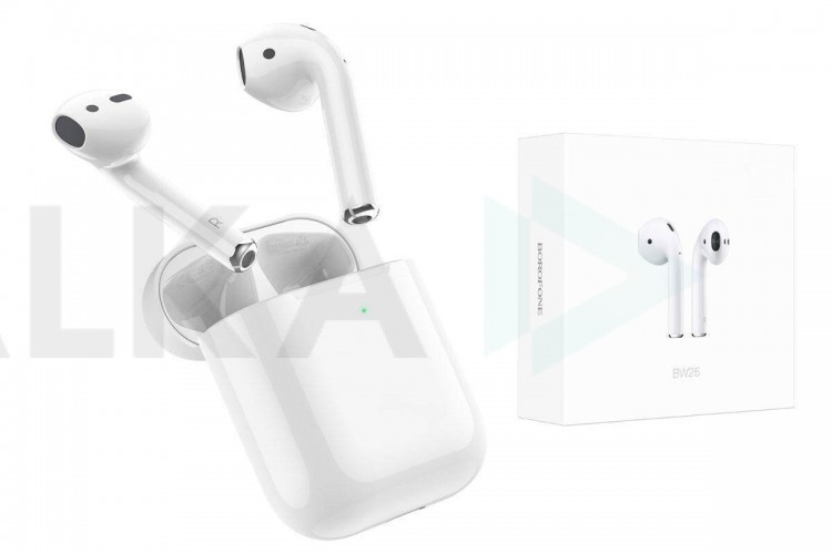 Наушники вакуумные беспроводные BOROFONE BW25 True wireless BT headset Bluetooth (белый)