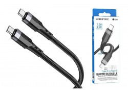 Кабель USB Type-C - USB Type-C BOROFONE BU35, PD60W (черный) 1м