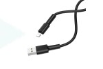 Кабель USB - Lightning BOROFONE BX31 2,4A (черный) 1м (силиконовый)
