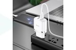 Сетевое зарядное устройство 2USB + кабель Lightning HOCO N4 Aspring 2400mAh (белый)