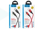 Кабель USB - MicroUSB HOCO U93 2,4A (черный) 1,2м (подсветка)