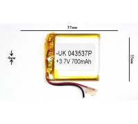Универсальный аккумулятор 37x35x4 3.7V 700mAh (403537P)