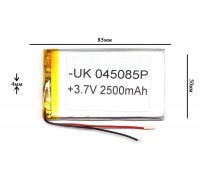 Универсальный аккумулятор 85x50x4 3.7V 2500mAh (405085P)