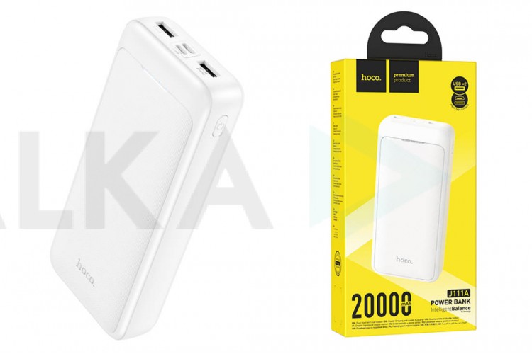 Универсальный дополнительный аккумулятор Power Bank HOCO J111A (20000 mAh) (белый)