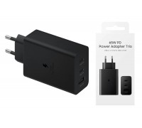 Сетевое зарядное устройство 2USB-C + USB Samsung PD Adapter 65W (or.) (черный)