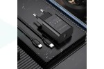 Сетевое зарядное устройство USB-C + кабель Lightning - Type-C BOROFONE BA65A PD20W, 3А (черный)