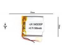 Универсальный аккумулятор 30x30x4 3.7V 500mAh (403030P)