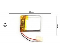 Универсальный аккумулятор 25x20x6 3.7V 400mAh (602025P)