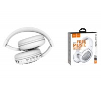 Наушники мониторные беспроводные HOCO W23 Briliant sound wireless headphones Bluetooth (белый)
