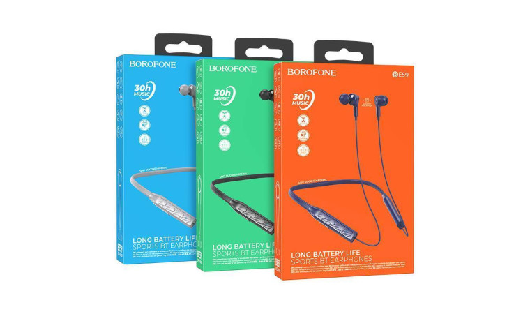 Наушники вакуумные беспроводные BOROFONE BE59 Rhythm neckband wireless BT headset Bluetooth (черный) Наушники вакуумные беспроводные BOROFONE BE59 Rhythm neckband wireless BT headset Bluetooth (черный)
