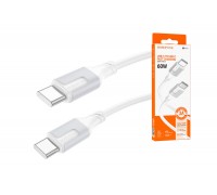 Кабель USB Type-C - USB Type-C BOROFONE BX101, PD60W (белый) 1м