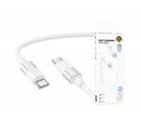 Кабель USB Type-C - USB Type-C BOROFONE BX106, PD60W (белый) 1м