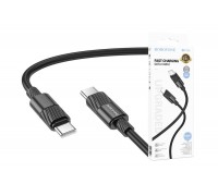 Кабель USB Type-C - USB Type-C BOROFONE BX106, PD60W (черный) 1м