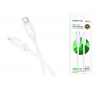 Кабель USB Type-C - Lightning BOROFONE BX109 (белый) 1м