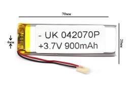 Универсальный аккумулятор 70x20x4 3.7V 900mAh (042070P) (3/2)