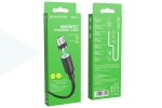 Кабель USB - MicroUSB BOROFONE BX41 2,4A (черный) 1м (магнитный)