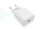 Сетевое зарядное устройство USB-C HOCO C76A Plus PD 20W (для iPhone 11-12 серия) (белый)