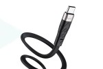 Кабель USB - USB Type-C HOCO X53, 3A (черный) 1м (силиконовый)