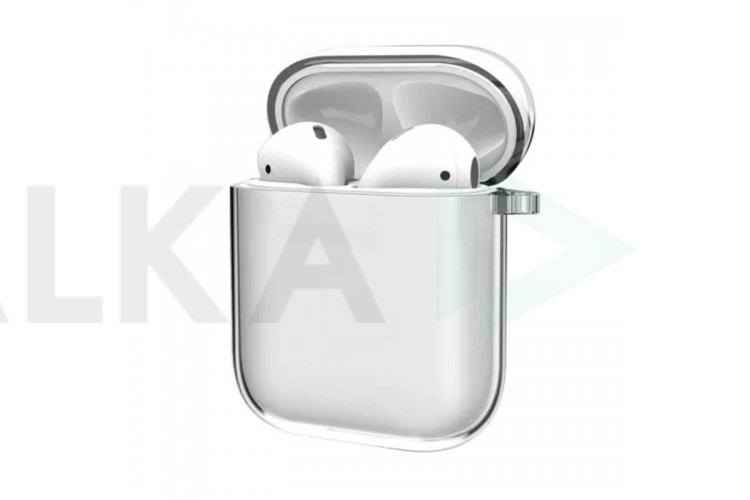 Чехол для наушников AirPods силиконовый (прозрачный)