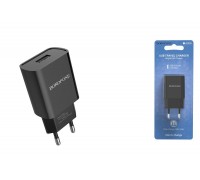 Сетевое зарядное устройство USB BOROFONE BA20A Sharp single port 2100mAh (черный)
