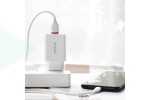 Сетевое зарядное устройство USB BOROFONE BA21A Long journey single port QC3.0 18W  3000 mAh (белый)